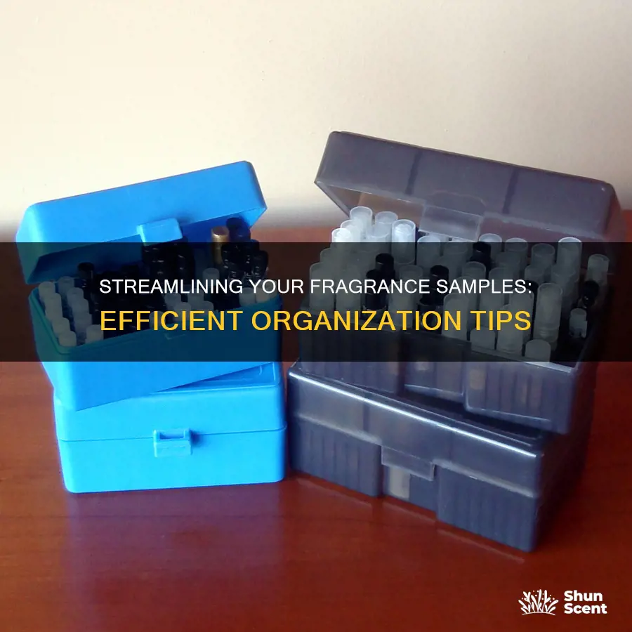 how to organize your fragrance samples