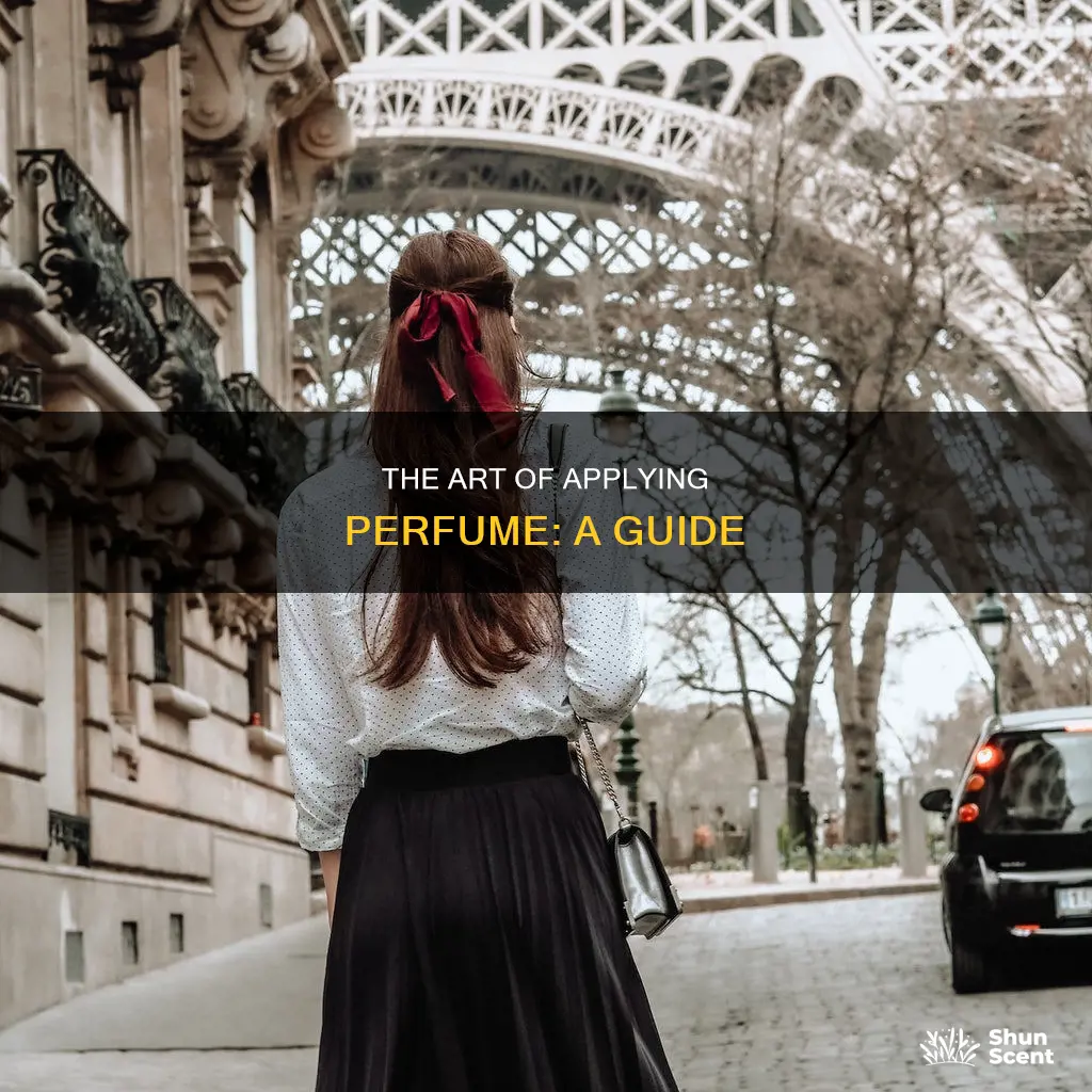 how to out on perfume