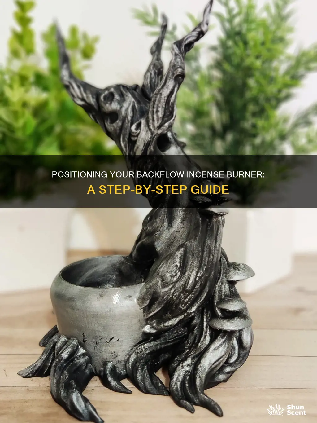 how to place incense backflow burner