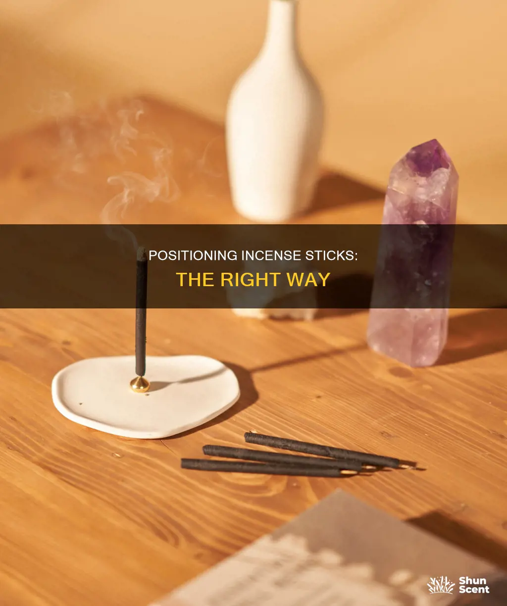 how to place incense sticks
