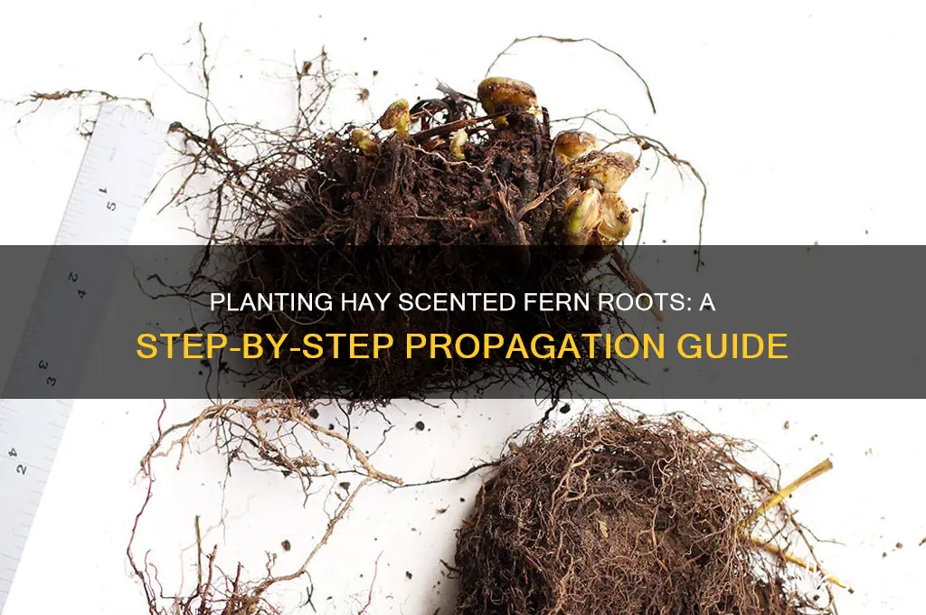 how to plant hay scented fern roots
