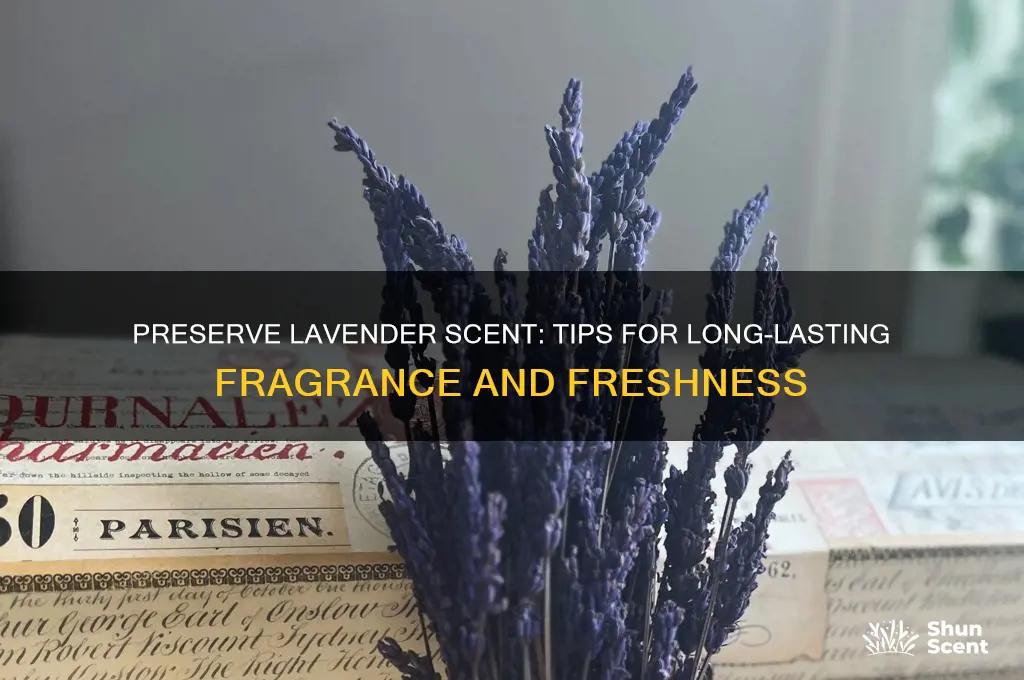 how to preserve lavender scent
