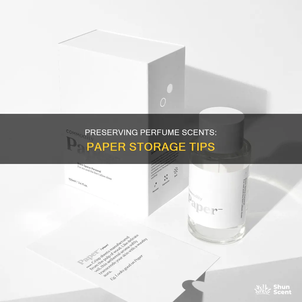 how to preserve perfume on paper