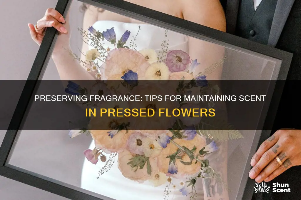 how to preserve scent in pressed flowers