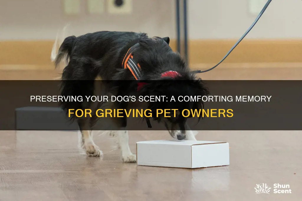 how to preserve scent of dying dog