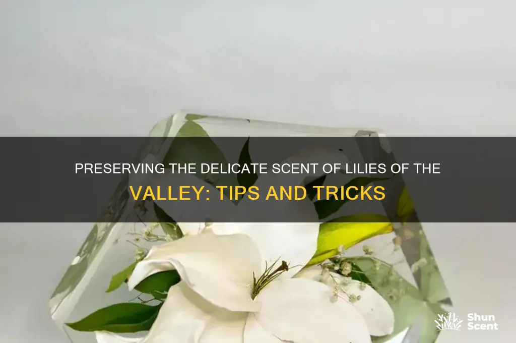 how to preserve scent of lilies of the valley