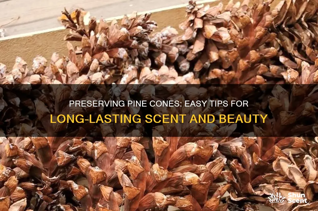 how to preserve scented pine cones