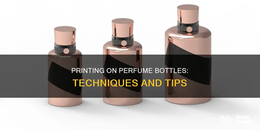 how to print information on perfume bottles