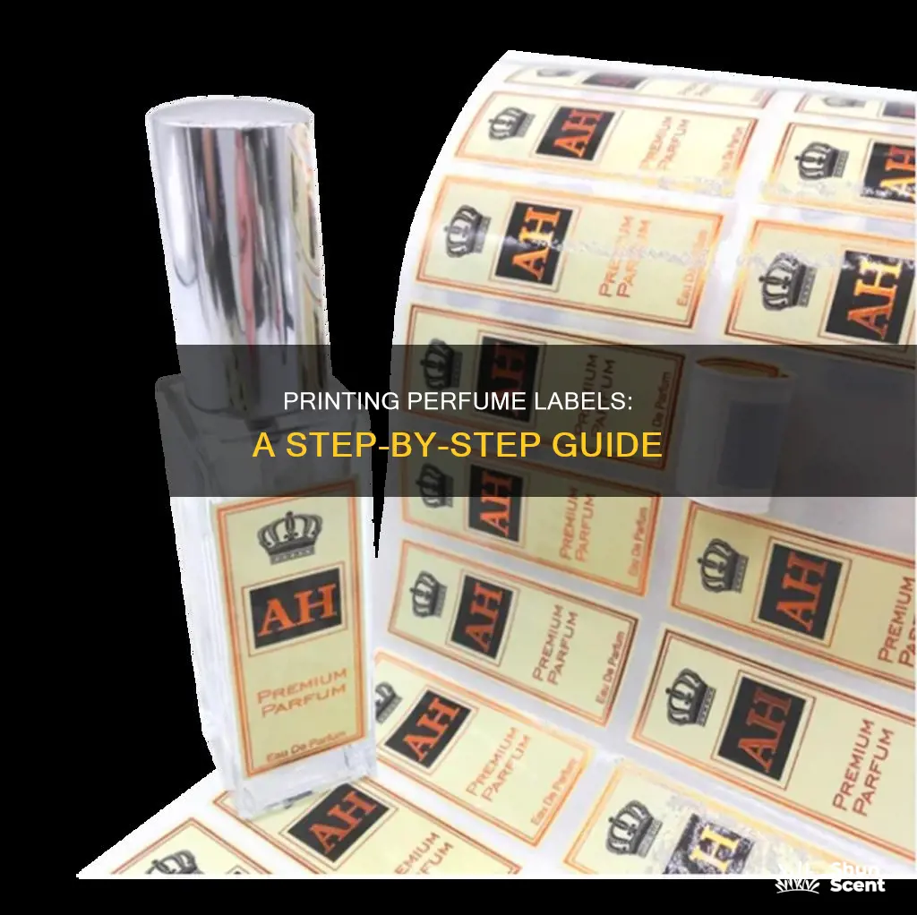 how to print perfume labels