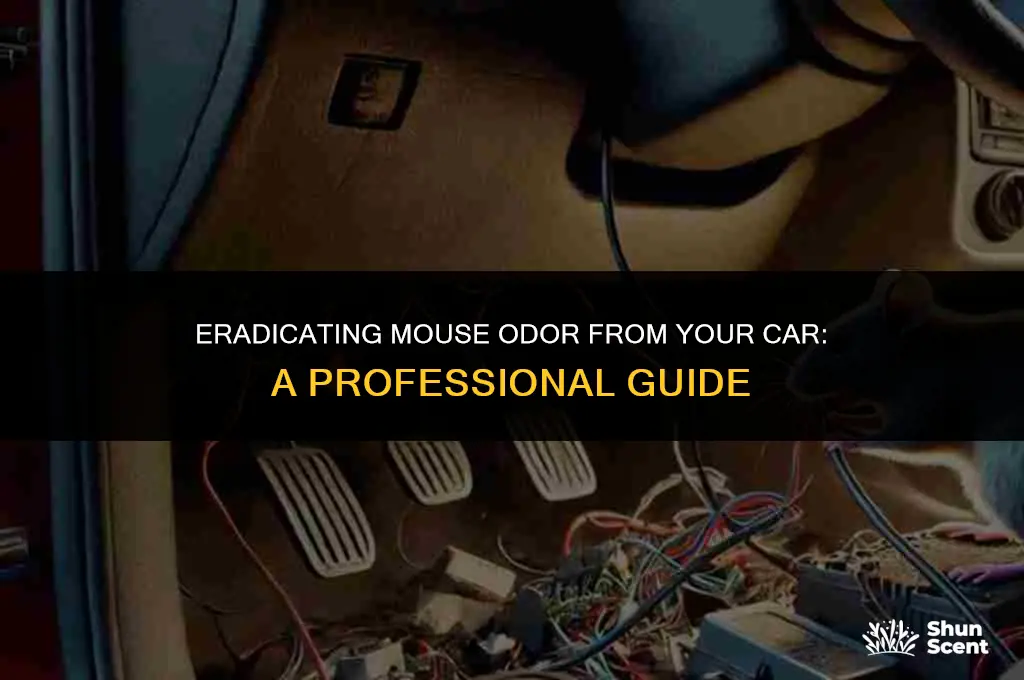 how to professionally get mouse odor out of car