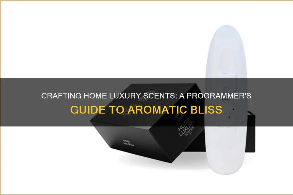 how to program home luxury scents