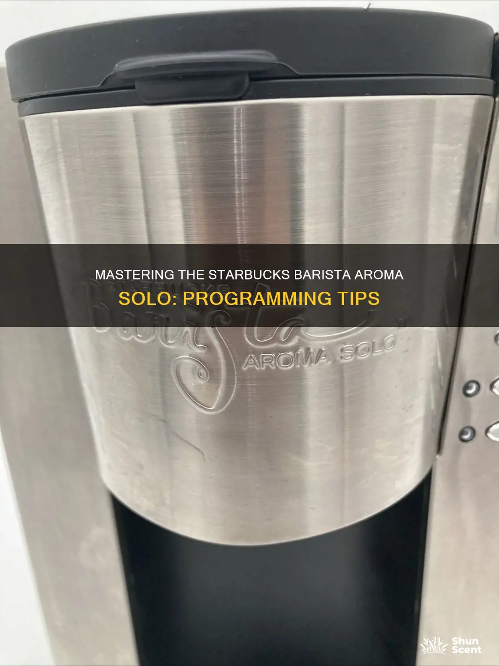 how to program starbucks barista aroma solo