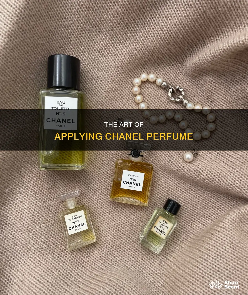 how to properly apply chanel perfume