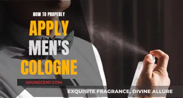 The Art of Applying Men's Cologne: A Guide