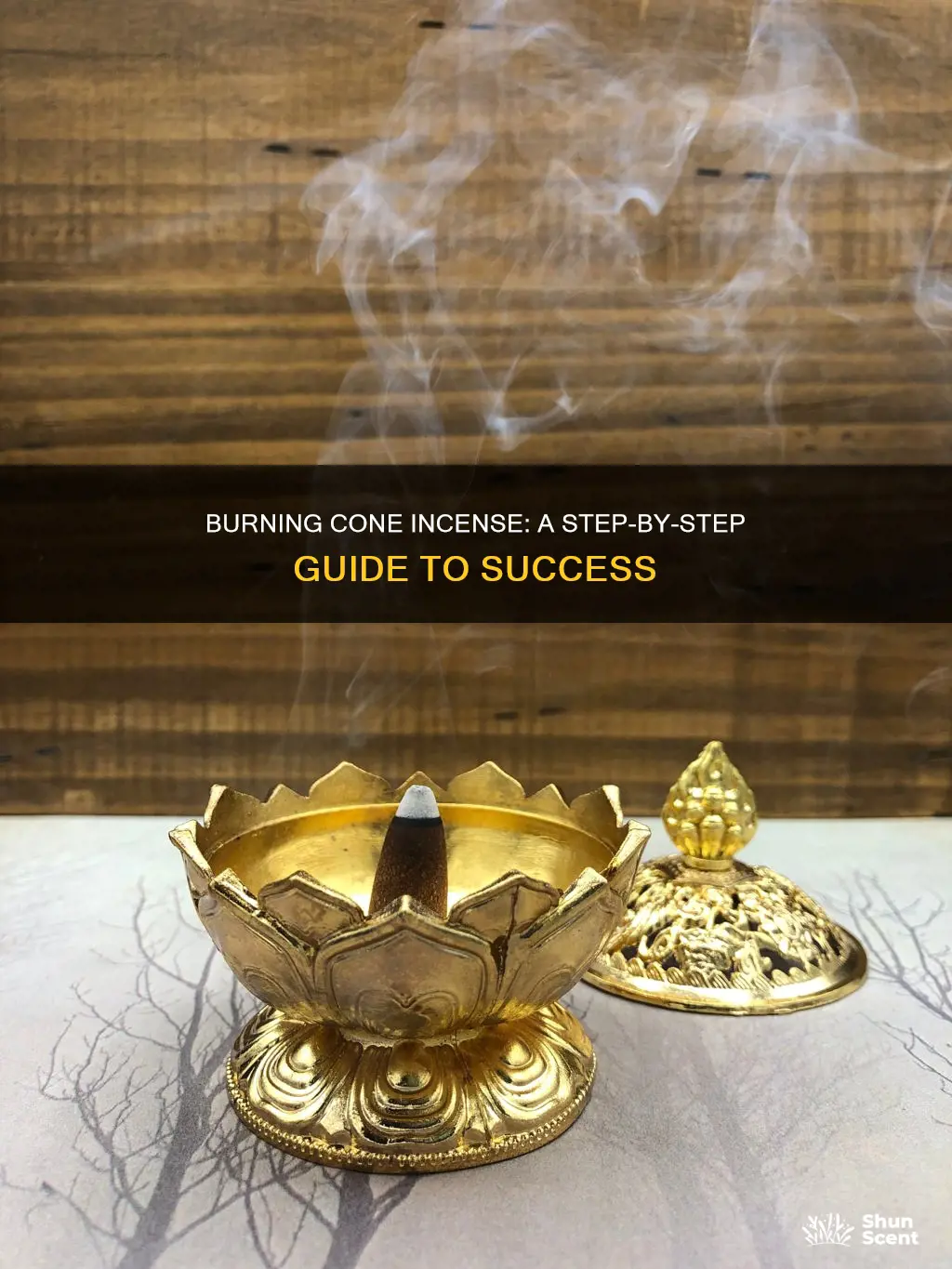 how to properly burn cone incense