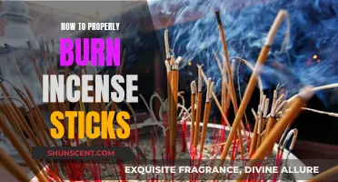 The Art of Burning Incense Sticks: A Guide