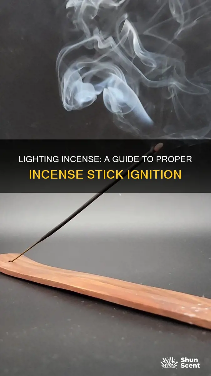 how to properly light an incense stick