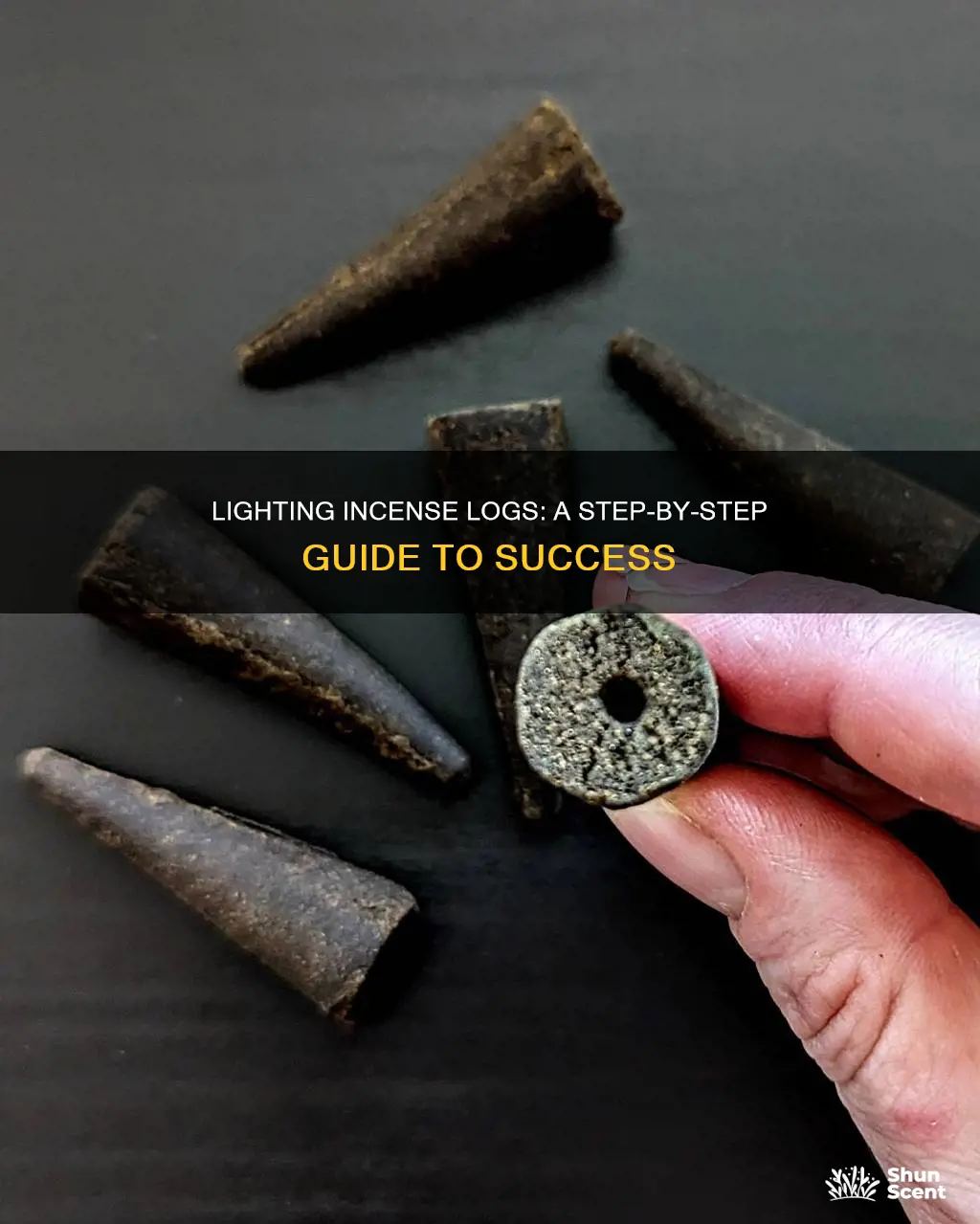 how to properly light incense logs