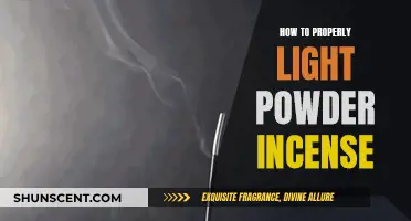 Lighting Powder Incense: A Beginner's Guide to Proper Technique