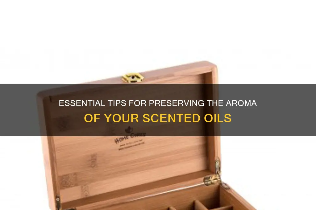 how to properly store scented oils