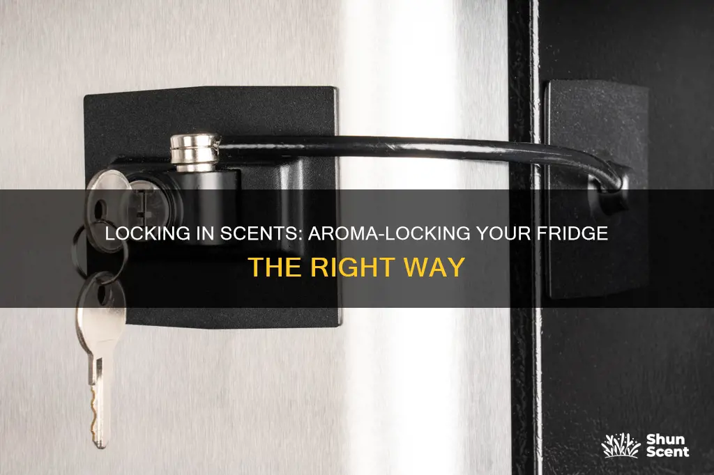 how to put a aroma lock on a refrigerator