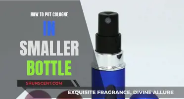 Transferring Cologne: Decanting Scents into Smaller Bottles