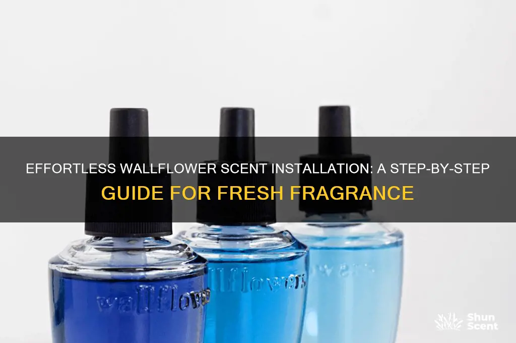 how to put in a wallflower scent