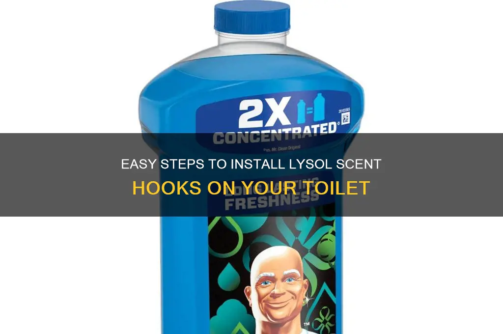 how to put lysol scent hooks on toilet