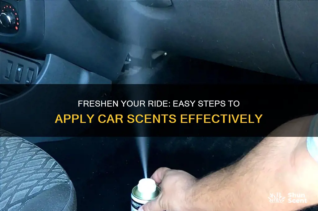 how to put on a car scent