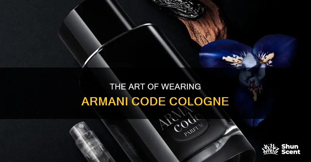 how to put on armani code cologne