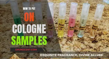 The Art of Applying Cologne Samples