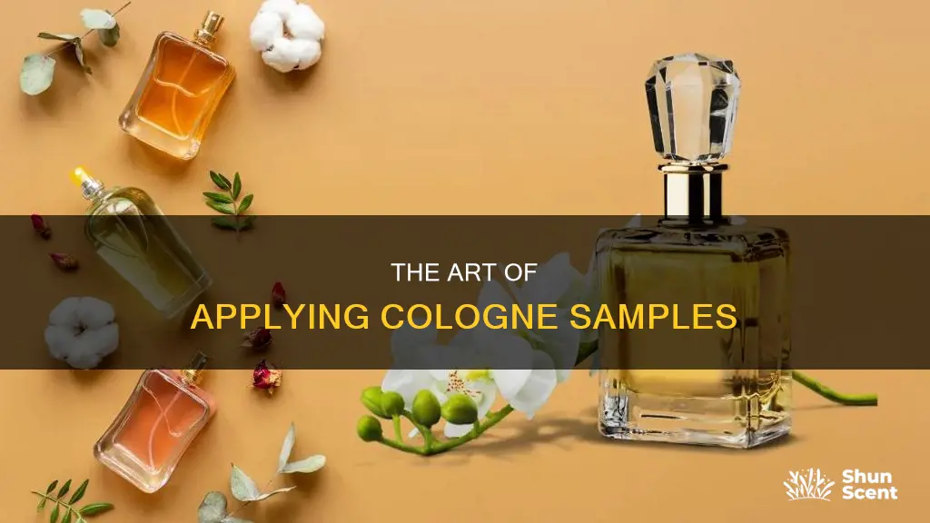 how to put on cologne samples