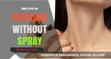The Art of Applying Perfume Without Spraying It