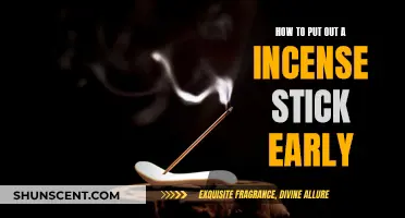 Ways to Extinguish Incense Sticks: A Quick Guide