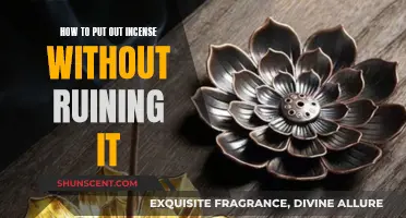 Extinguishing Incense: Preserving Scents Without the Smoke
