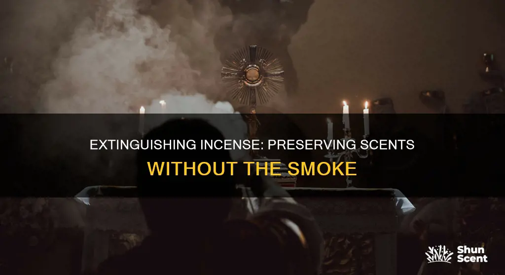 how to put out incense without ruining it