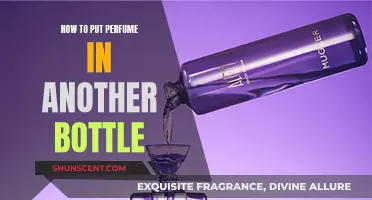 Transferring Scents: Refilling Fragrance Bottles