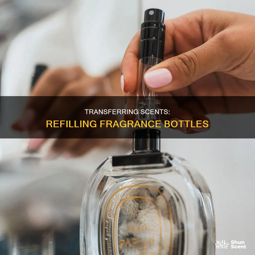 how to put perfume in another bottle