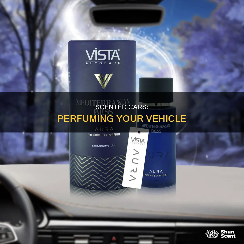 how to put perfume in car