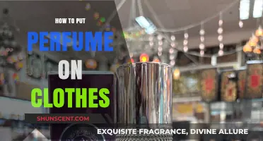 Spraying Scents: Perfume Application on Clothes