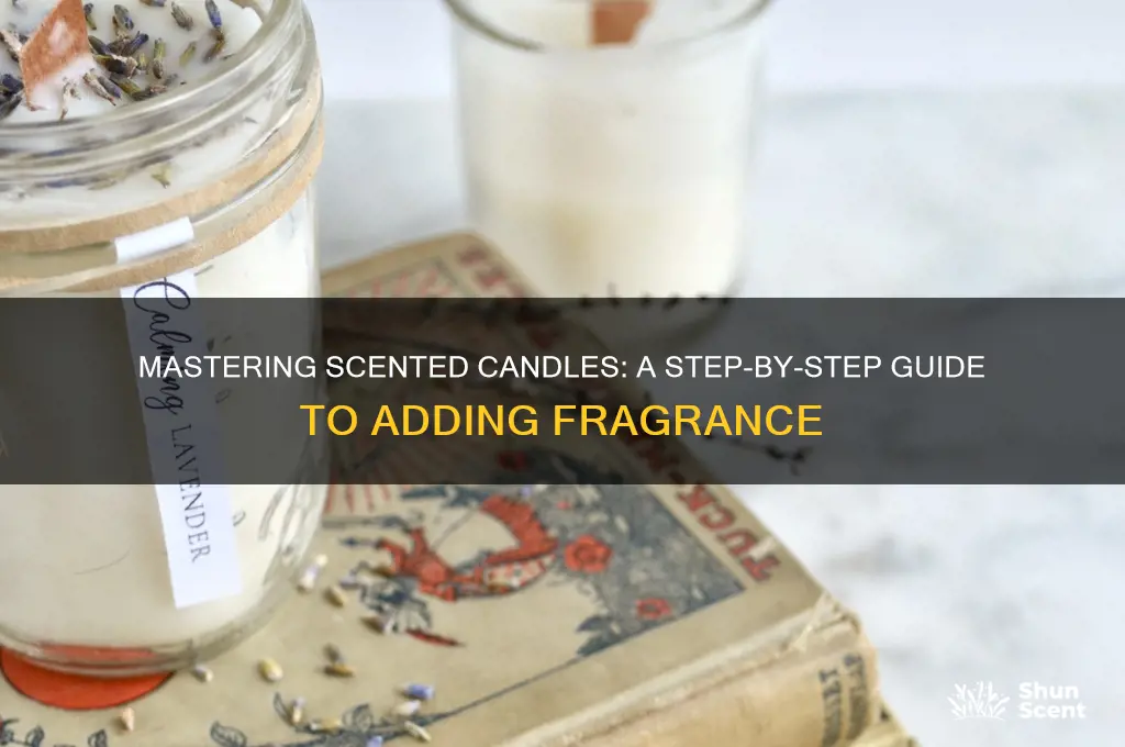 how to put scent in a candle