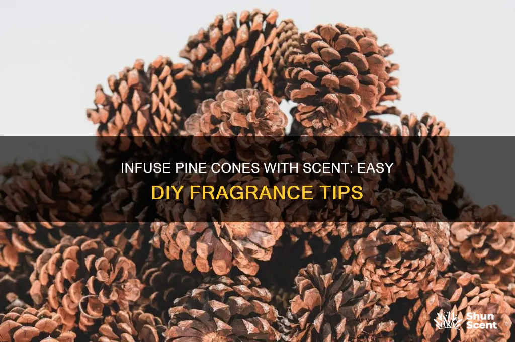 how to put scent on pine cones