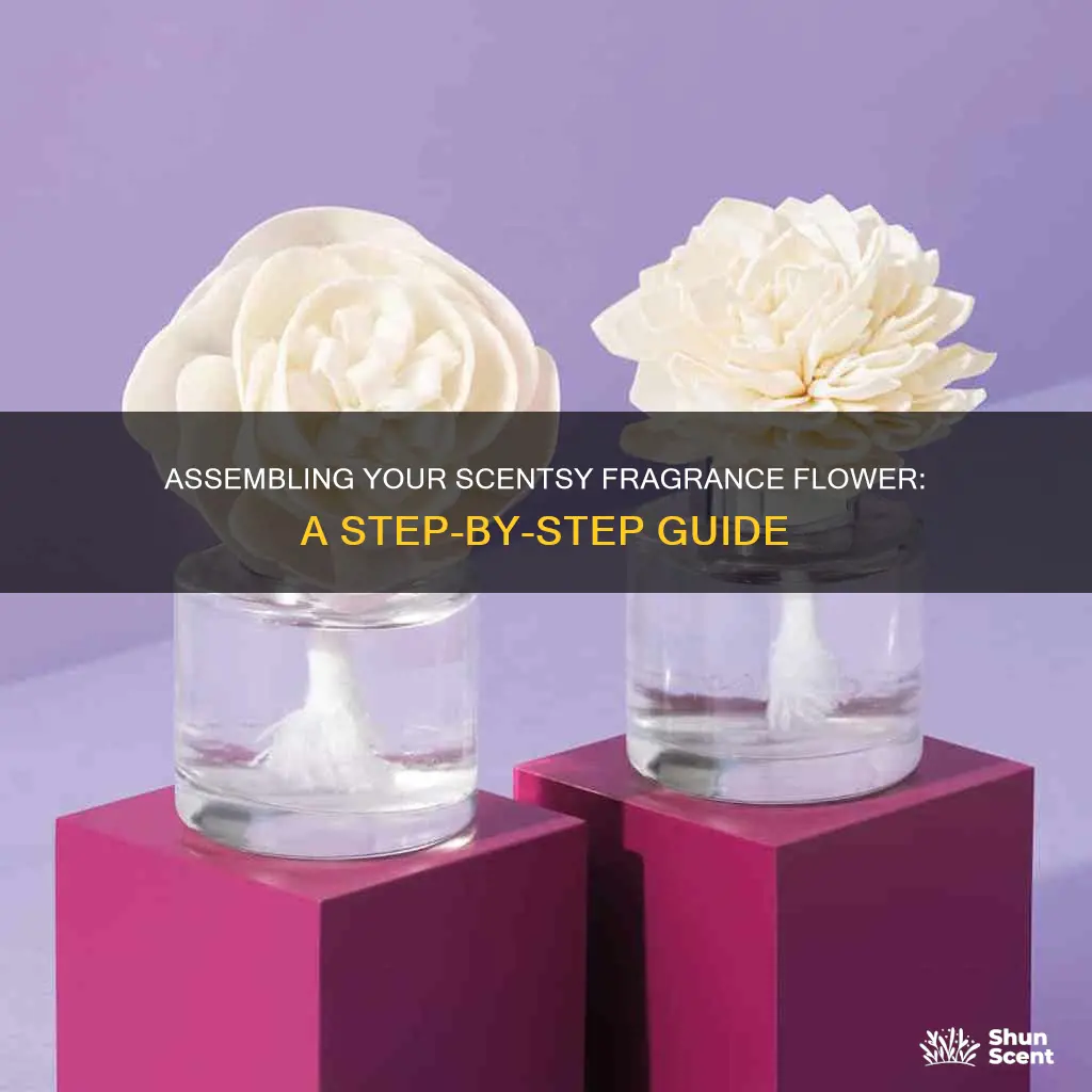 how to put scentsy fragrance flower together