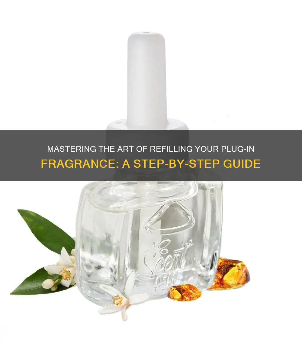 how to put the fragrance refill in the plug in