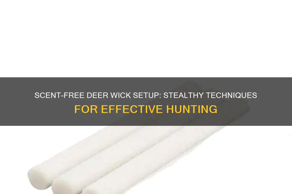 how to put up deer wicks without leaving scent