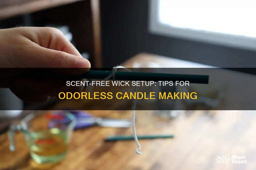 how to put up wicks without leaving scent