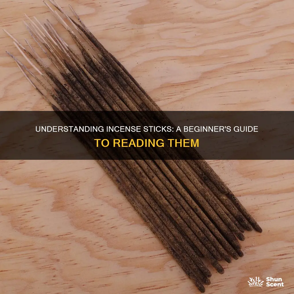 how to read incense sticks