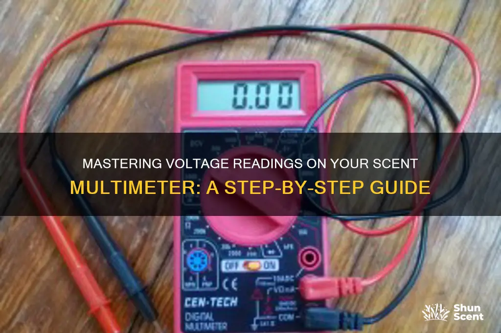 how to read voltage on a scent m ulta meter