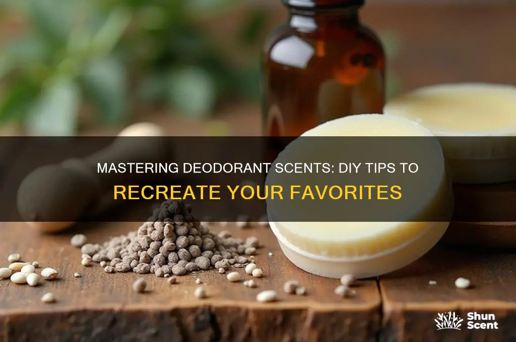 how to recreate deodorant scents