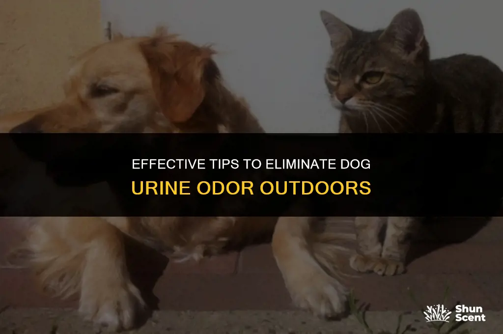 how to reduce dog urine smell outside